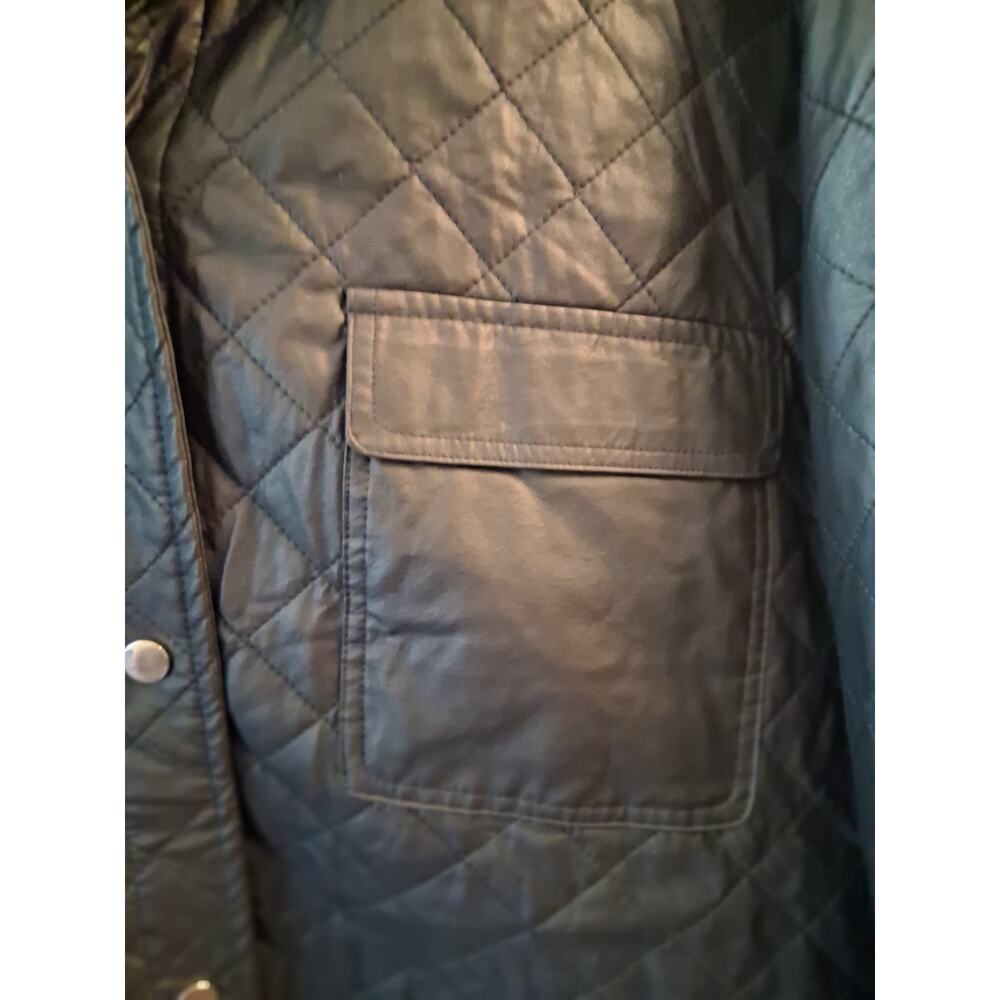 Zara Oversized Quilted Faux Leather Jacket Size Large Lagenlook - Picture 6 of 7
